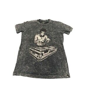 Bruce Lee T Shirt Mens Black DJ Graphic S  all over print  See Measurements